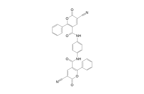 N,N'-(1,4-Phenylene)bis(5-cyano-6-oxo-2-phenyl-6H-pyran-3-carboxamide)