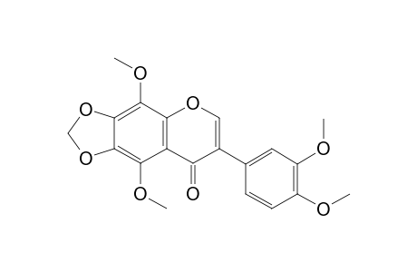 7-(3,4-Dimethoxyphenyl)-4,9-dimethoxy-8H-[1,3]dioxolo[4,5-g]-chromen-8-one