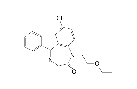 7-CHLORO-1,3-DIHYDRO-1-(2-ETHOXYETHYL)-5-PHENYL-2H-1,4-BENZODIAZEPIN-2-ONE