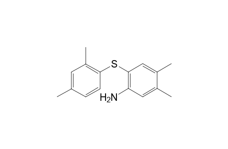 Benzenamine, 3,4-dimethyl-6-(2,4-dimethylphenylthio)-