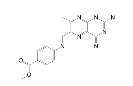 2-AMINO-6-(4-METHOXYCARBONYLANILINO)-METHYL-1,7-DIMETHYLPTERIDIN-4(1H)-IMINE