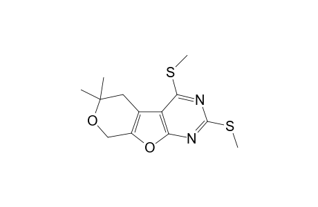 6,6-Dimethyl-2,4-bis(methylsulfanyl)-5,8-dihydro-6H-pyrano[4',3':4,5]furo[2,3-d]pyrimidine