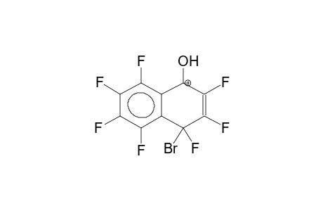 1-BROMO-4-HYDROXYHEPTAFLUORONAPHTHALENIUM CATION