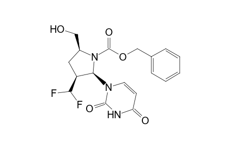 Benzyl (2R,3S,5S)-5-Hydroxymethyl-2-[2,4-dioxo-3,4-dihydropyrimidin-1(2H)-yl]-3-(difluoromethyl)pyrrolidine-1-carboxylate