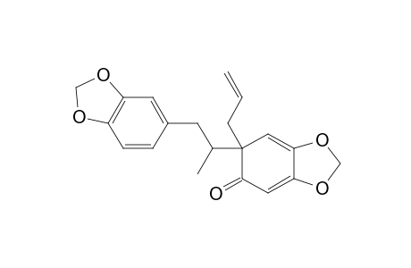 DELTA-(8')-1',2'-DIHYDRO-3,4,3',4'-BIS-METHYLENEDIOXY-2'-OXO-8.1'-NEOLIGNAN