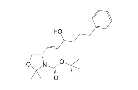 (4S,3'RS)-(3'-Hydroxy-6'-phenylhex-1'(E)-enyl)-2,2-dimethyloxazolidine-3-carboxylic acid tert-butyl ester