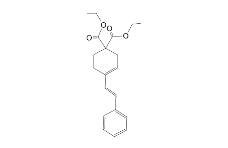 4-[(E)-2-phenylethenyl]cyclohex-3-ene-1,1-dicarboxylic acid diethyl ester