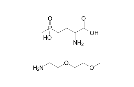 Butanoic acid, 2-amino-4-(hydroxymethylphosphinyl)-, salt with ethanamine, [2-(2-methoxy)ethoxy]-, (1:1)