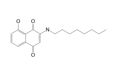 3-OCTYLAMINO-5-HYDROXY-1,4-NAPHTHOQUINONE