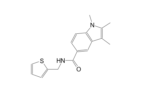 1,2,3-trimethyl-N-(2-thienylmethyl)-1H-indole-5-carboxamide