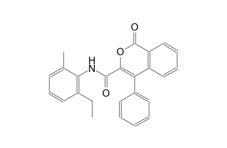 N-(2-ethyl-6-methylphenyl)-1-oxo-4-phenyl-1H-isochromene-3-carboxamide