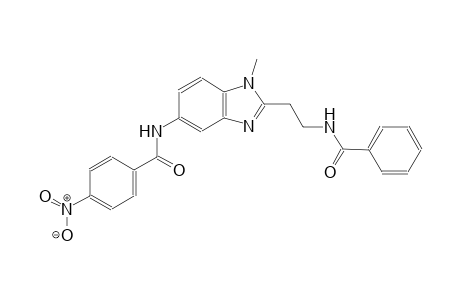 N-{2-[2-(benzoylamino)ethyl]-1-methyl-1H-benzimidazol-5-yl}-4-nitrobenzamide