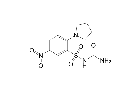 N-[5'-Nitro-2'-(1"-pyrrolidinyl)phenylsulfonyl]-urea