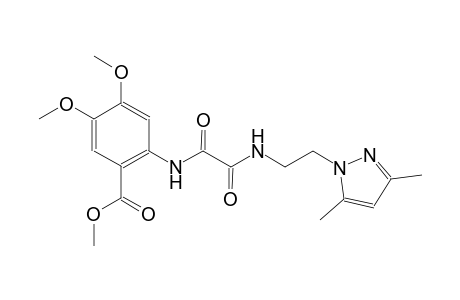 benzoic acid, 2-[[2-[[2-(3,5-dimethyl-1H-pyrazol-1-yl)ethyl]amino]-1,2-dioxoethyl]amino]-4,5-dimethoxy-, methyl ester