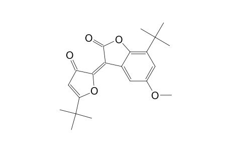 2(3H)-Benzofuranone, 7-(1,1-dimethylethyl)-3-[5-(1,1-dimethylethyl)-3-oxo-2(3H)-furanylide ne]-5-methoxy-, (E)-