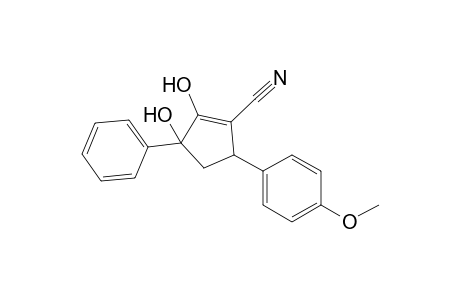 2-Hydroxy-3-cyano-1-phenyl-4-(4-methoxyphenyl)-2-cyclopentene-1-ol