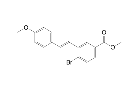 4-Bromo-3-[(E)-2-(4-methoxyphenyl)ethenyl]benzoic acid methyl ester