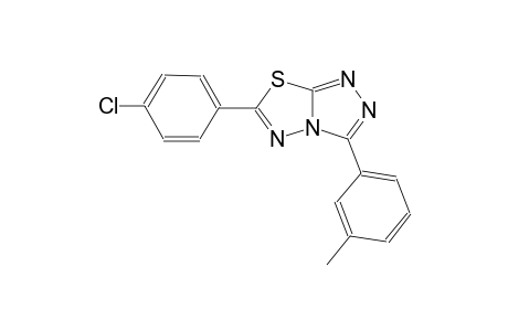 6-(4-chlorophenyl)-3-(3-methylphenyl)[1,2,4]triazolo[3,4-b][1,3,4]thiadiazole