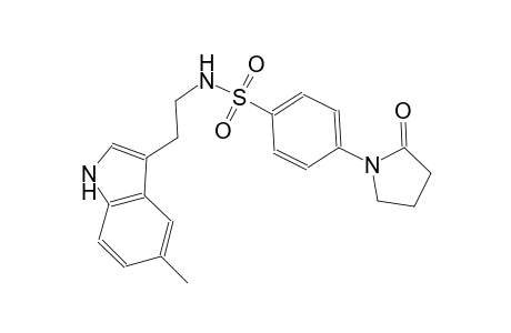 N-[2-(5-methyl-1H-indol-3-yl)ethyl]-4-(2-oxo-1-pyrrolidinyl)benzenesulfonamide