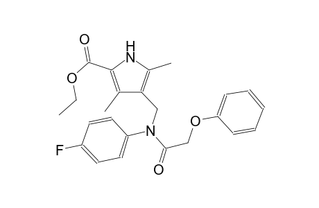 1H-pyrrole-2-carboxylic acid, 4-[[(4-fluorophenyl)(phenoxyacetyl)amino]methyl]-3,5-dimethyl-, ethyl ester