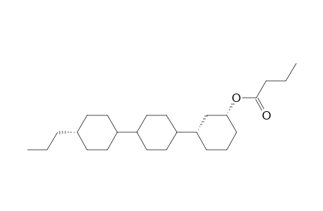 Butanoic acid, 4''-propyl[1,1':4',1''-tercyclohexan]-3-yl ester, [1.alpha.[trans(trans)],3.alpha.]-