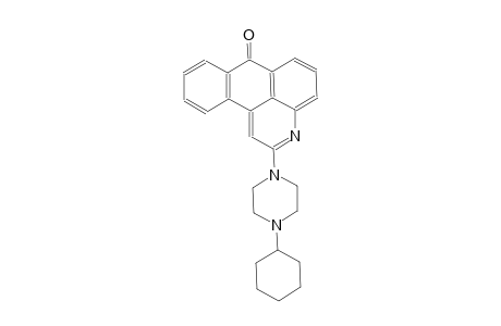 7H-naphtho[1,2,3-de]quinolin-7-one, 2-(4-cyclohexyl-1-piperazinyl)-