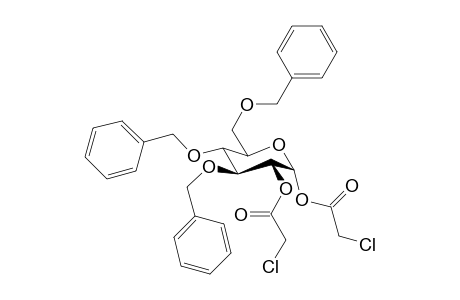 3,4,6-Tri-O-benzyl-1,2-di-O-chloroacetyl-.alpha.,.beta.-D-glucopyranose