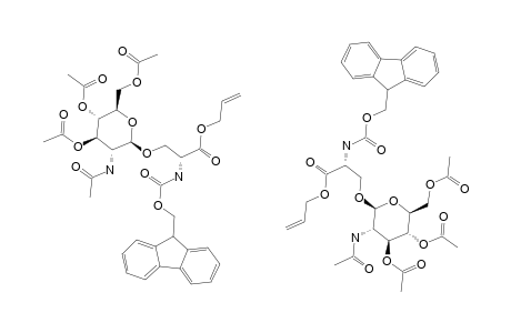 N(ALPHA)-(FLUOREN-9-YL-METHOXYCARBONYL)-O-(2-ACETAMIDO-3,4,6-TRI-O-ACETYL-2-DEOXY-BETA-D-GLUCOPYRANOSYL)-L-SERINE-ALLYLESTER
