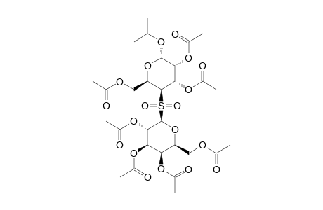 (2-PROPYL-2,4,6-TRI-O-ACETYL-ALPHA-D-GLUCOPYRANOSYL-4-YL)-(2,3,4,6-TETRA-O-ACETYL-BETA-D-GALACATOPYRANOSYL)-SULFONE