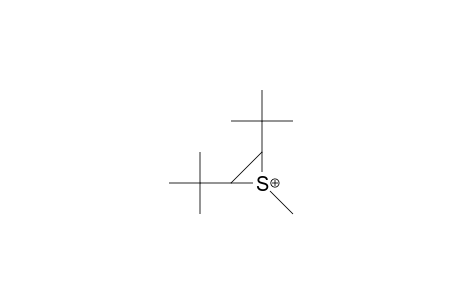 cis-2,3-Di-tert-butyl-S-methyl-thiironium cation