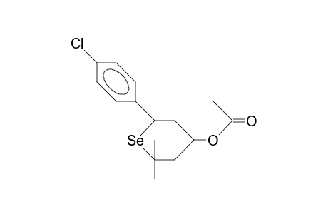 2,2-Dimethyl-cis-6-(para-chlorophenyl)-selenan-R-4-acetat