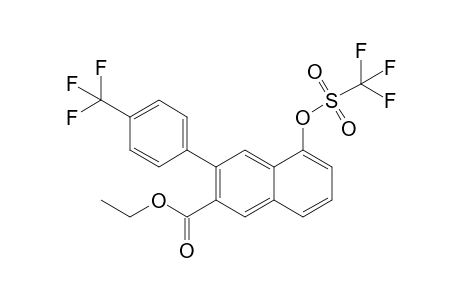 Ethyl 3-(4-Trifluoromethylphenyl)-5-(trifluoromethylsulfonyloxy)-2-naphthoate