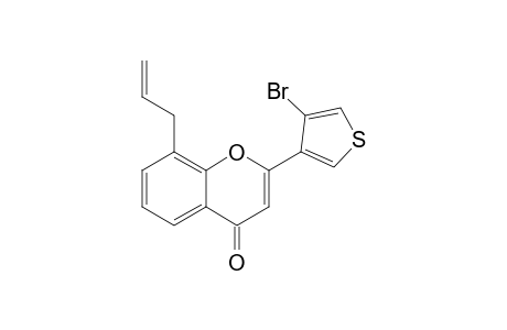 2-(4'-Bromo-3'-thienyl)-8-allylbenzopyran-4-one