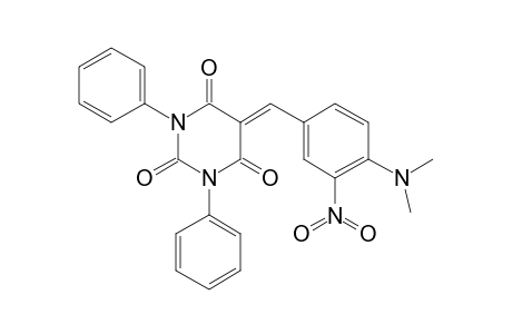 2,4,6(1H,3H,5H)-Pyrimidintrione, 1,3-diphenyl-5-(4-dimethylamino-5-nitrophenyl-methylene)-