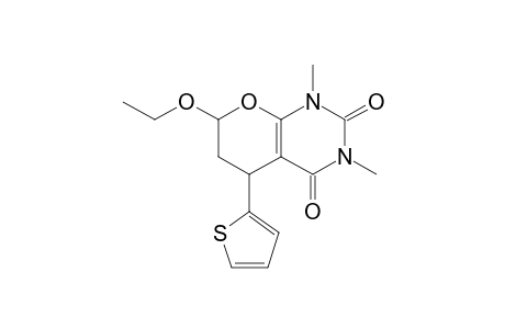 (5RS,7RS)-7-Ethoxy-1,5,6,7-tetrahydro-5-(2'-thienyl)-1,3-dimethyl-2H-pyrano[2,3-d]pyrimidine-2,4(3H)-dione