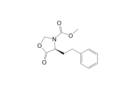 Methyl (4S)-5-oxo-4-(2-phenylethyl)-1,3-oxazolidine-3-carboxylate