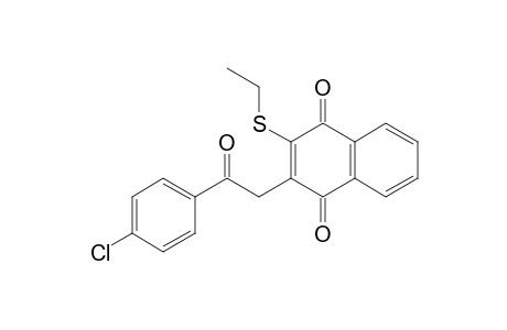 1,4-Naphthalenedione, 2-[2-(4-chlorophenyl)-2-oxoethyl]-3-(ethylthio)-
