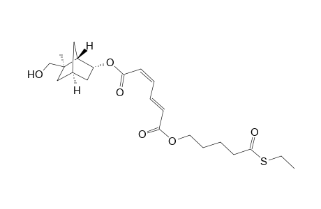 (1'S*,2'R*,4'R*,6'R*)-2'-(Hydroxymethyl)-2'-methylbicyclo[2.2.1]heptan-6'-yl 4-[(ethylthio)carbonyl]butyl-2,4-(Z,E)-muconate