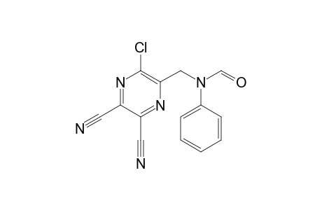 6-Chloro-5-(N-formylanilino)methylpyrazine-2,3-dicarbonitrile