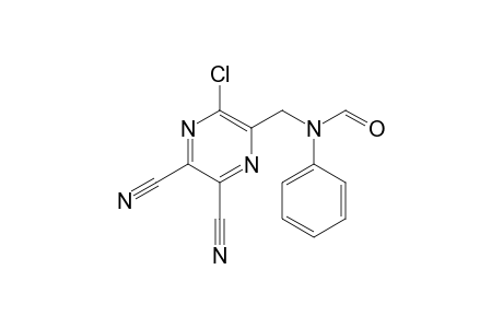 6-Chloro-5-(N-formylanilino)methylpyrazine-2,3-dicarbonitrile