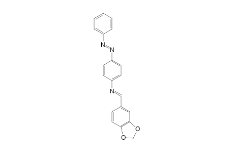 N-[(E)-1,3-Benzodioxol-5-ylmethylidene]-4-[(E)-phenyldiazenyl]aniline