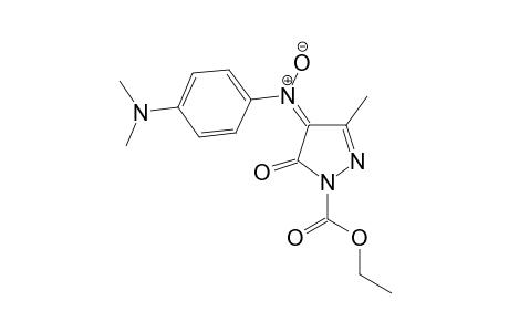 1-(Ethoxycarbonyl-3-methyl-4-[(4-(N',N'-dimethylamino)phenylimino)-N-oxide]-1H-pyrazol-5(4H)-one