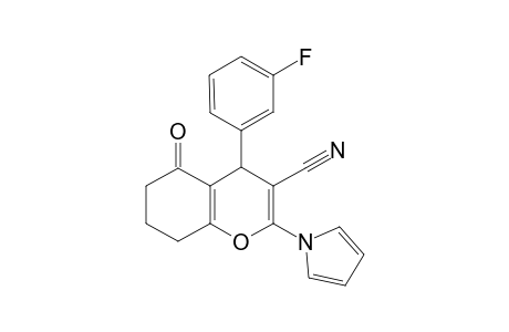 4-(3-fluorophenyl)-5-oxo-2-(1H-pyrrol-1-yl)-5,6,7,8-tetrahydro-4H-chromene-3-carbonitrile