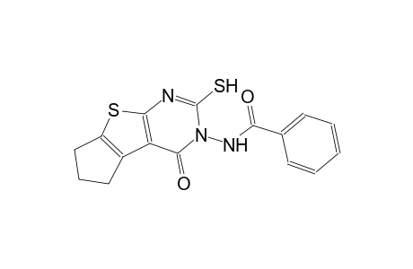 N-(4-oxo-2-sulfanyl-6,7-dihydro-4H-cyclopenta[4,5]thieno[2,3-d]pyrimidin-3(5H)-yl)benzamide