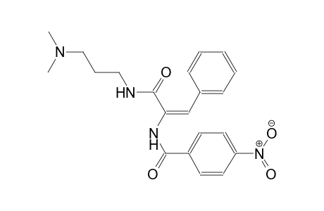 N-[(E)-1-({[3-(dimethylamino)propyl]amino}carbonyl)-2-phenylethenyl]-4-nitrobenzamide