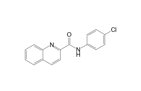 N-(4-chlorophenyl)-2-quinolinecarboxamide