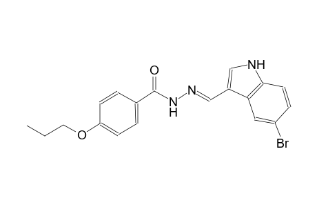 benzoic acid, 4-propoxy-, 2-[(E)-(5-bromo-1H-indol-3-yl)methylidene]hydrazide