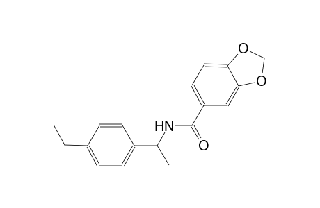 N-[1-(4-ethylphenyl)ethyl]-1,3-benzodioxole-5-carboxamide