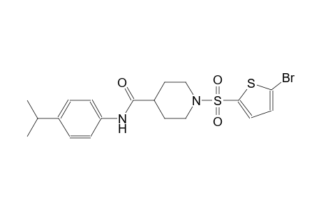 1-[(5-bromo-2-thienyl)sulfonyl]-N-(4-isopropylphenyl)-4-piperidinecarboxamide