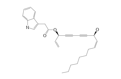 2-(1H-indol-3-yl)acetic acid [(Z,1R,6S)-6-hydroxy-1-vinyl-pentadec-7-en-2,4-diynyl] ester